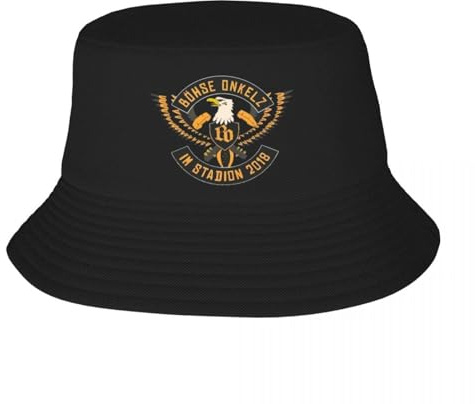 Baseball Fischerhut Bohse Onkelz Vintage Band Fischerhut für Männer und Frauen Unisex Strandhut Rock Punk Stil Harajuku faltbar für Outdoor-Sportarten. Geburtstag