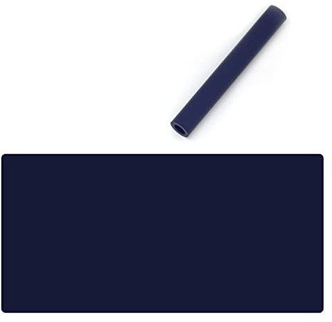Grand tapis de souris multifonction en cuir PU imperméable pour ordinateur portable facile à nettoyer Bleu foncé 120 x 60 cm