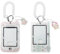 2 Stück Fotokartenhalter klare Acryl Kartenhüllen Bilderrahmen Kpop Photocard Holder Fotokartenhalter mit Schlüsselanhänger Kawaii Ausweishalter für Foto Bankkarte Studentenausweis