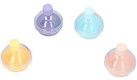 Hockey Light Bulb Ice Molds - Safe Candy Color for Flavor-Infused Ice Cubes, Easy to Demould with Lid, Perfect for Cocktails, Whisky, Iced Tea, Iced Coffee Drinks