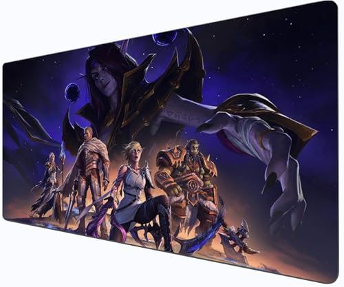 Großes Anime-Mauspad, XXL-Gaming-Tastatur (90 x 40 x 3 cm), Anime-Mauspad mit coolem Charakter - mit rutschfester Unterseite - glatte Oberfläche - Maus und Tastatur für Anime- und Gaming-Enthusiasten