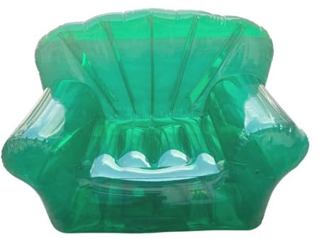 Qianly Aufblasbares Sofa, Aufblasbarer Sessel, Luftsofa, Aufblasbare Couch für Strand, Wohnzimmer, Innenbereich, GrÜn