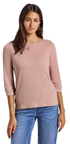 Street One 3227440 T-Shirt avec col Bateau, Rose pâle, 40 Femmes