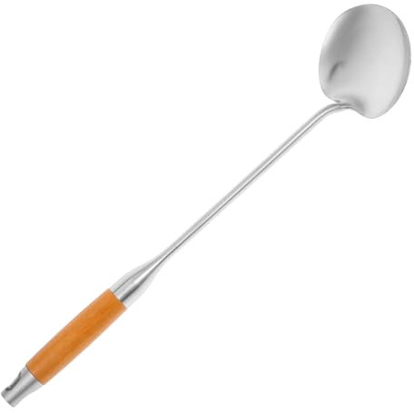 Cabilock Scalding Cooking Spoon Long Handle for Serving Made of Material Ladle Spoon for Daily Chinese Wok Cooking Use