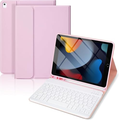 Keyboard Case for iPad 10.2 9th/8th/7th Gen & Air 3 10.5, UK Layout