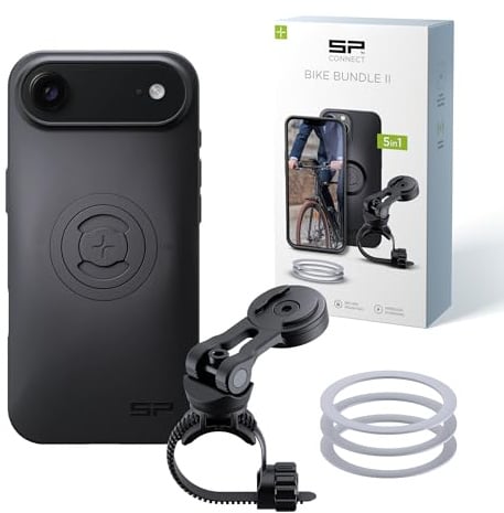 SP Connect Bike Bundle II | SPC+ | kompatibel mit iPhone Air | Handyhalter für Fahrradlenker | Mountainbike Rennrad Handy Halterung