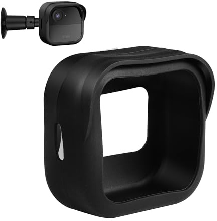 Silicone Case for Blink Outdoor 4 (4th Gen), Weatherproof Protective Cover with Brim for Full Camera Protection, Smart Security Camera Accessory-Black, 1 Pack.