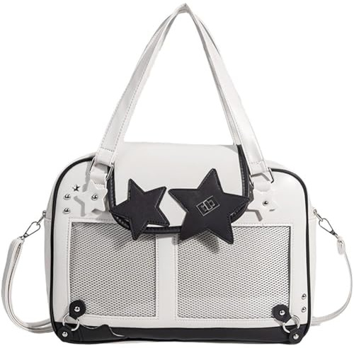 Keuyeo Kawaii Ita Bag Umhängetasche, Süße Sternen-Schultertasche, Anime-pin-Display-Tasche, Tragetasche, Y2k Handtasche Für Damen