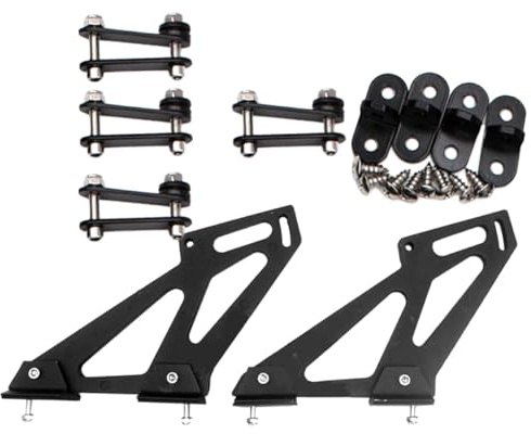 PACKOVE 7 Zoll Spoilerhalterung aus Aluminiumlegierung Halterung für Heckflügelbeine Universelle Spoiler Montage für Auto Heckspoiler Aerodynamisch Optimiert Robust und Einfach Montierbar