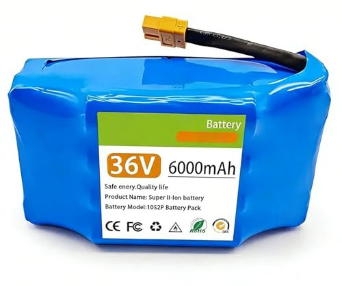 36V 6Ah 10S2P Wiederaufladbarer Akku Für Elektrisches Selbstausgleich Scooter Hoverboard Einrad Batterie 36V 6000 Mah Hoverboard-Ersatzakku XT60,36V 6AH