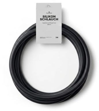 NatureHolic Silikon Aquarium Schlauch 12/16 mm | 3 m | Filterschlauch schwarz | lebensmittelecht | algenabweisend