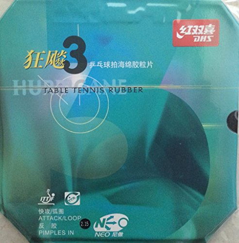 DHS Hurricane 3 Neo Padel Racket, Schwarz, 2.2