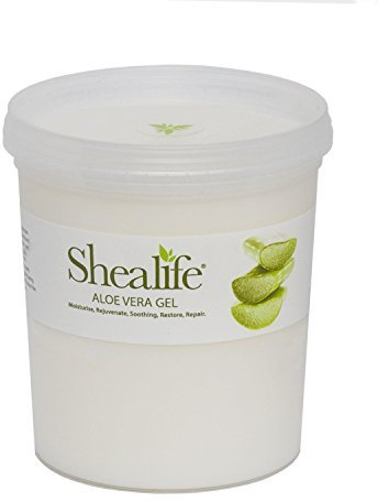 Gel d'aloe vera, pour hydrater et traiter les peaux sèches : hydrater, rajeunir, apaiser, restaurer, pot de 1000 ml