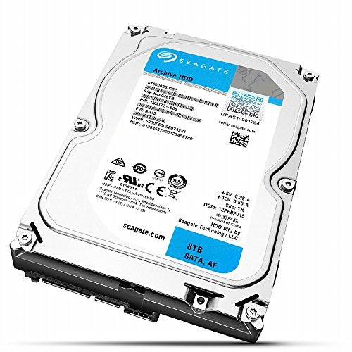 seagete - Hard disk interno HDD da 3,5, 8 TB, disco rigido archivio, st8000as0002 SATA3.0 0 MB, 3 anni di garanzia