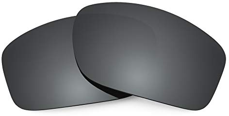 Revant Verres de Rechange Compatibles avec Oakley Valve, Polarisés, Chrome Noir MirrorShield