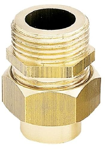 Arcanaute - Raccord laiton à souder - Raccord union 3 pièces 341 GCU mâle 2 (50/60) - Tube Cuivre Ø52 -