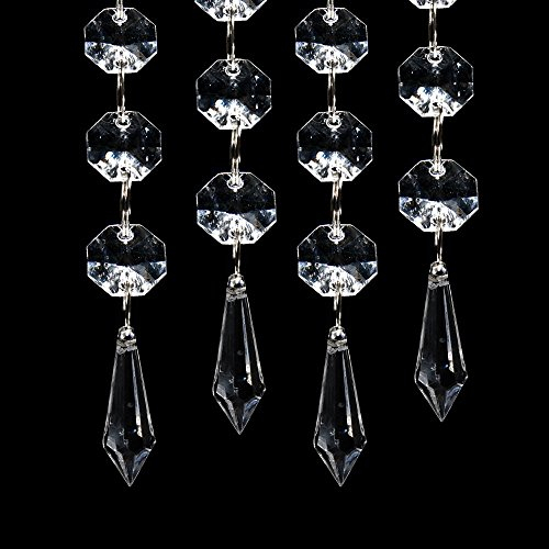 30pcs Acryl klarem Kristall Stränge Edelsteine Perlen Vorhang für Hochzeit Mittelstücke Kranz / Party / Weihnachts Dekoration