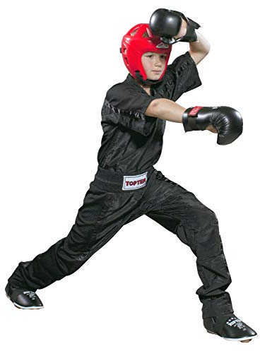TOP TEN Kickboxhose „Mesh“ - Gr. L = 180 cm, schwarz-schwarz