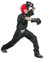 TOP TEN Kickboxhose „Mesh“ - Gr. L = 180 cm, schwarz-schwarz