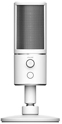 Razer Seiren X - USB Kondensator-Mikrofon für Streaming (Kompakt mit Schockdämpfer, Superniere Aufnahmemuster, latenzfrei, Stumm-Taste, Kopfhörer-Anschluss) Mercury