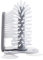 Gemini_mall Glass Washer with Double Sided Bristle Brush, Glass Cup Brush Cleaner with Suction Cups, Standing Glass Bottle Cleaner 2-in-1 Bottle Brush for Bar Kitchen Sink Washing Cleaning Tools Grey