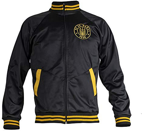 JL Sport St. Pauli Ultras Skull Crossbones Punk Activist Jacket - Chaqueta deportiva de fútbol, color negro