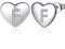 Jrêveinfini Buchstaben Ohrringe Silber 925 Stecker Damen Mädchen Kinder Teenager Frauen Klein, Herz Ohrringe Ohrstecker Hypoallergen Nickelfreie, Geschenke für Frauen Mädchen Mama