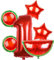 Folienballon, NALCY Nummer 1 Ballons, Wassermelone Folienballons One in a Melone Ballon-Banner Digitaler Ballon 1. Geburtstag Partyzubehör Dekoration für Kinder Sommer-Obst-Dekorationen
