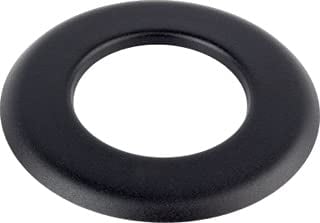 Fumio Pelletrohr Rohrbogen T-Stück Adapter Regenhaube Rohrhalter für Pelletöfen Schwarz 80mm (Wandrosette)