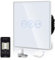 BSEED Wifi Smart Alexa ZigBee Vorhangschalter Glasscheibe, 1 Packung 1-Wege Weiß 86mm Unterputzinstallation APP-Steuerung Arbeitet mit Alexa/Google Home DIY Kostenlos nur 2,4 GHz Weiß