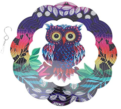 YARNOW Edelstahl Rotations-Windspiel Für Garten Balkon Hängende Deko Wetterfest Und Bruchsicher Leicht Zu Reinigen Für Outdoor-Bereich Und Innenräume Elegantes Design Für