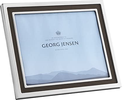 Georg Jensen Manhattan Fotorahmen - Edelstahl, Leder - 10x12