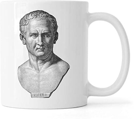 Ancient Greece Statue Of Cicero Keramik Tee Kaffeebecher Weiß