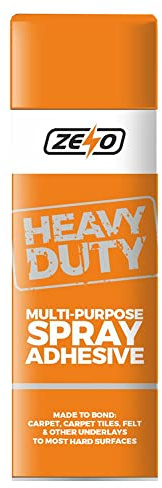 ZENO Heavy Duty Adhesive Spray Ideal for Carpets, Carpet Tiles, Household Repairs, Crafts & Hobbies | Quick Drying Extra Strong Glue Spray 500ml (6)