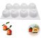 Moule en silicone pour fruits et oranges 3D moule en silicone orange Moule à gâteau au fudge en silicon Pour la cuisson du savon, de la gelée, du pudding, des cupcakes, de la crème glacée