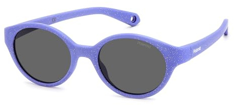POLAROID KIDS Kinder Brille PLD K007/S Größe 42-16 mm Glitter Violett polarisiert