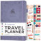 Clever Fox Reisetagebuch – Reiseplaner, Organizer für Frauen, Männer und Paare, Reiseprotokoll-Tagebuch, hält 5 Reisen, A5 (Lavendel, A5 (14,7 x 21,1 cm)