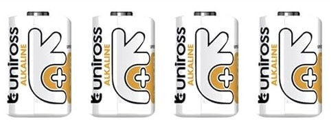 Uniross Pack de 4 Piles Alcaline A11, MN11, GP11A, L1016, V11GA, 6V