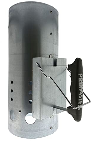 Primaster Anzündkamin Kohlestarter 30,5 cm Griff Hitzeschutz Grillanzünder Grill