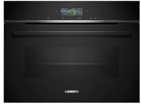 Siemens CB734G1B1, iQ700 Smarter Einbau-Kompaktbackofen, 60 x 45 cm, Made in Germany, Schwarz, ecoClean & humidClean Selbstreinigung, Air Fry, Automatikprogramme, Farbiger Touchscreen