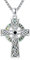 MEDWISE Keltisches Halskette 925 Sterling Silber ViKing Kreuz Kette Kreuz Abalone Muschel Anhänger Wikinger Keltisches Kette Keltisches Anhänger Amulett Schmuck für Herren Jungen Sohn Damen