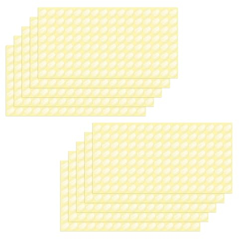 YIKIADA 1280 Stück Transparent Klebepunkte 15 mm Selbstklebend Vinyl Runde Verschluss Aufkleber Durchsichtig Klebeetiketten Wasserdicht Klare Punktaufkleber für Verpackung Umschläge Schachteln