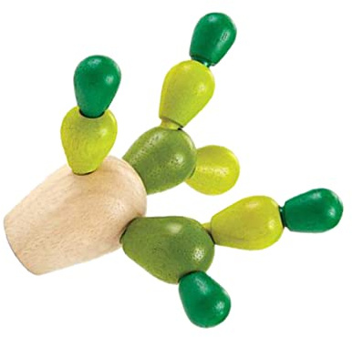 Toyvian Jouet Garçon Fille Cactus Bois avec Blocs De Construction Amovibles Et Insérés pour Équilibrage