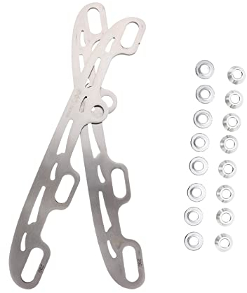 Sosoport 1 Set Ersatzklingen Für Rollschuhe Robuste Metallklingen Für Skating Schuhe Edelstahl Klingen Für Optimale Leistung Größe 290mm Inklusive 16 Kantenstopfen Ideal Für