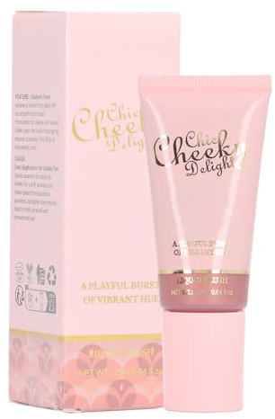 Sonew Shimmering Liquid Blush Wand, mit Kissenapplikator, Perlmutt-Finish, Mischbar, Lichtreflektierender, Flüssiger Rouge-Schönheitsstab, Dauerhaft Leuchtendes Rouge, 25 Ml (05)