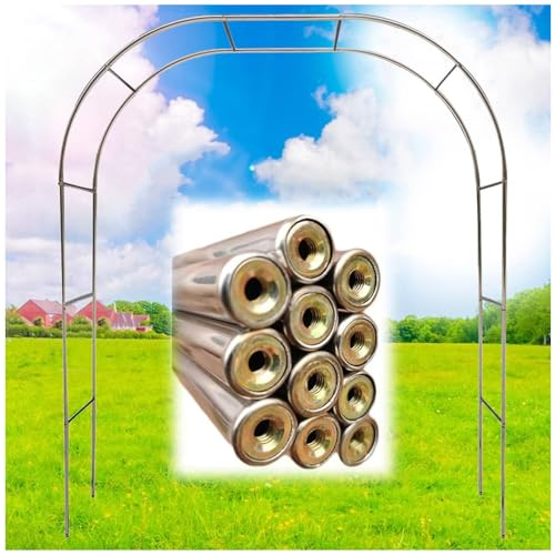 OSUKI Rosenbogen Metall 120cm 150cm 180cm 200cm 350cm Breit Gartenbogen Aus Edelstahl Rosenbogen Wetterbeständig Für Hinterhof-Terrassen-Rasenwege (Size : 300 * 240cm/118 * 94in)