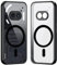 Cover per Nothing Phone 2A, Compatibile con Magnetica, Trasparente Custodia Posteriore Sottile Antiurto Protettiva Case, PC + TPU Bumper, Nero