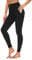 FuelMeFoot Leggings Damen High Waist Blickdicht Leggins mit Bauchkontrolle Slim Fit Angenehm Weiche Elastische Sportleggings 1 Pack-01-Schwarz mit Taschen L/XL