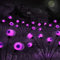 Starnearby 2 Stück Solarlampen Halloween Deko Outdoor Garten, 10 LED Augapfel Gartenlichter Halloween Lichter, IP65 Wasserdicht Halloween Deko Lichterkette für Außen Garten (Lila)