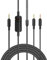 Stereo 3.5mm Cable Gaming Headset Cable For MMX300 Headphone Cable Volume Control Inline Cord Accessories